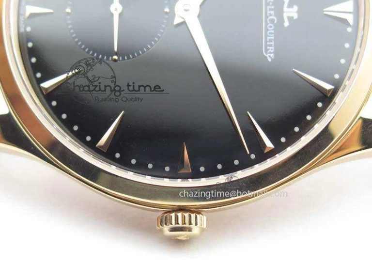 Modern Master Ultra Thin Small Second RG ZF 1:1 Best Edition Black Dial On Black Leather Strap A 7503