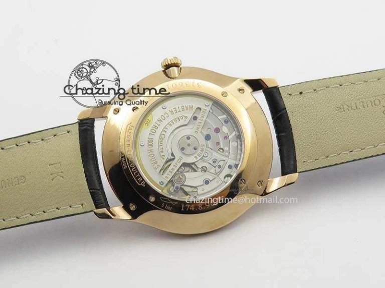 Modern Master Ultra Thin Small Second RG ZF 1:1 Best Edition Black Dial On Black Leather Strap A 7503