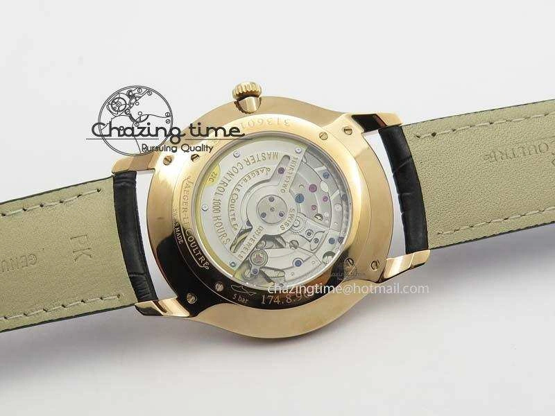 Modern Master Ultra Thin Small Second RG ZF 1:1 Best Edition Black Dial On Black Leather Strap A 7503
