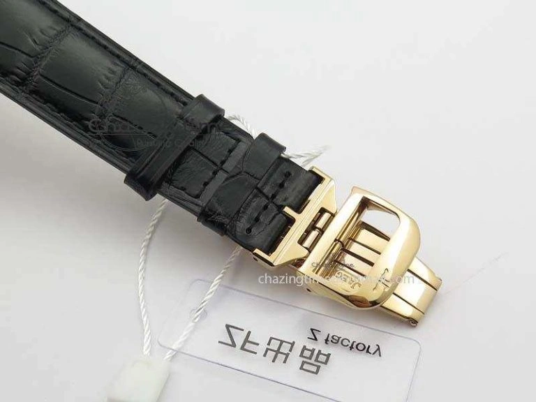 Modern Master Ultra Thin Small Second RG ZF 1:1 Best Edition Black Dial On Black Leather Strap A 7503