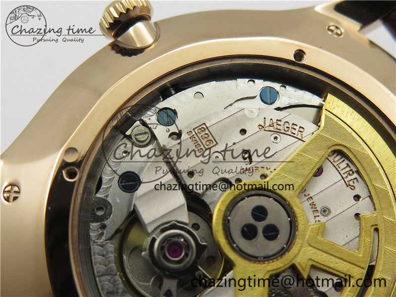 Classic Master Ultra Thin Small Second RG ZF 1:1 Best Edition White Dial on Brown Leather Strap A 7439