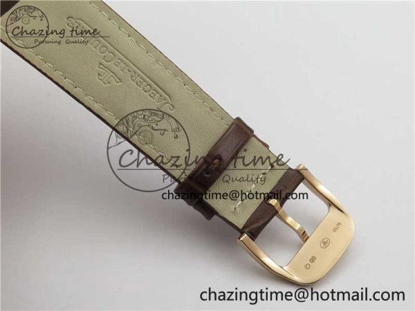 Classic Master Ultra Thin Small Second RG ZF 1:1 Best Edition White Dial on Brown Leather Strap A 7439