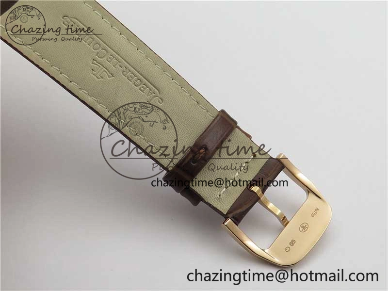 Classic Master Ultra Thin Small Second RG ZF 1:1 Best Edition White Dial on Brown Leather Strap A 7439