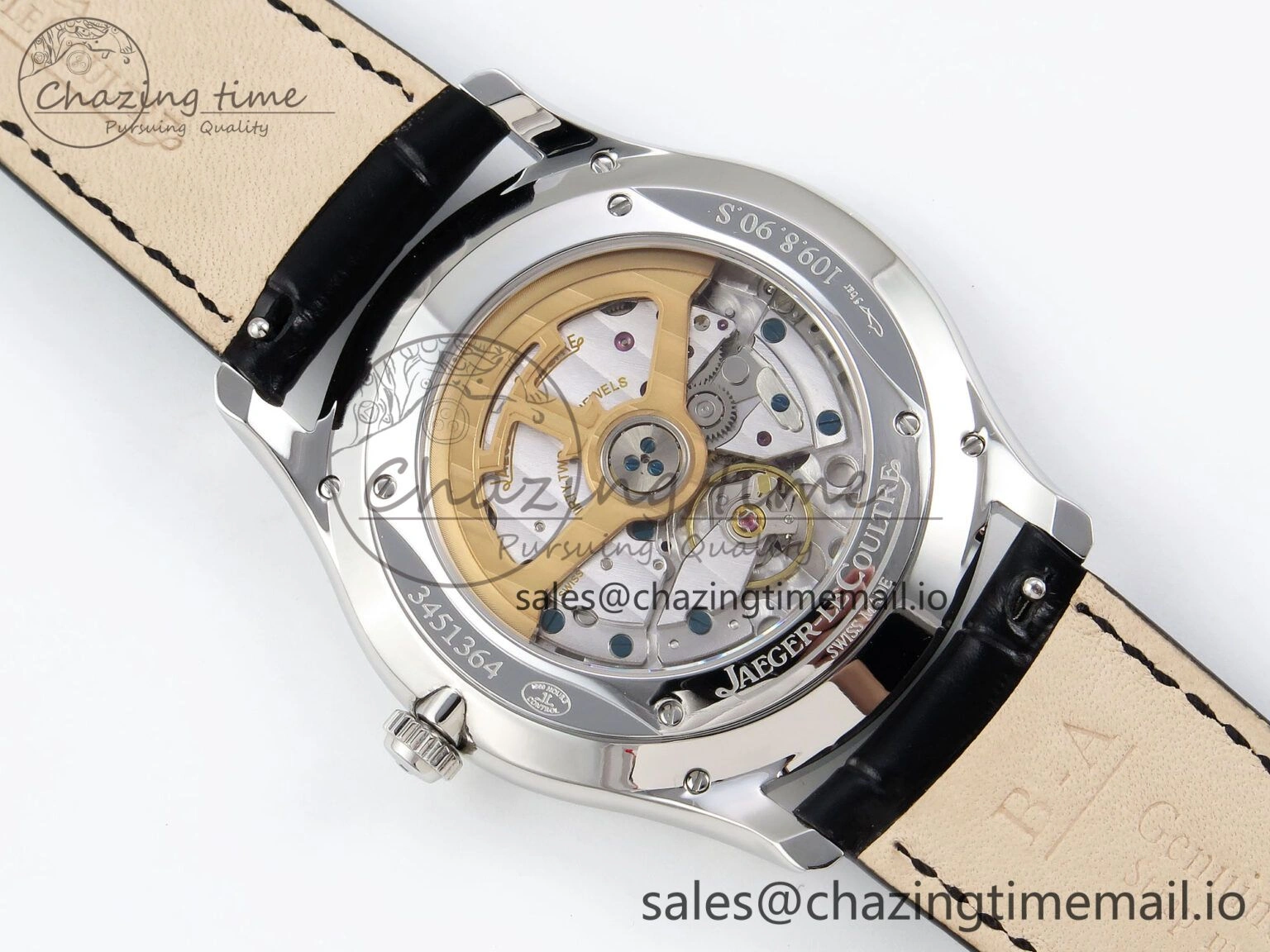 Master Ultra Thin Small Second SS APSF 1:1 Best Edition White Dial on Black Leather Strap SA896 Super Clone Seasonal 7404