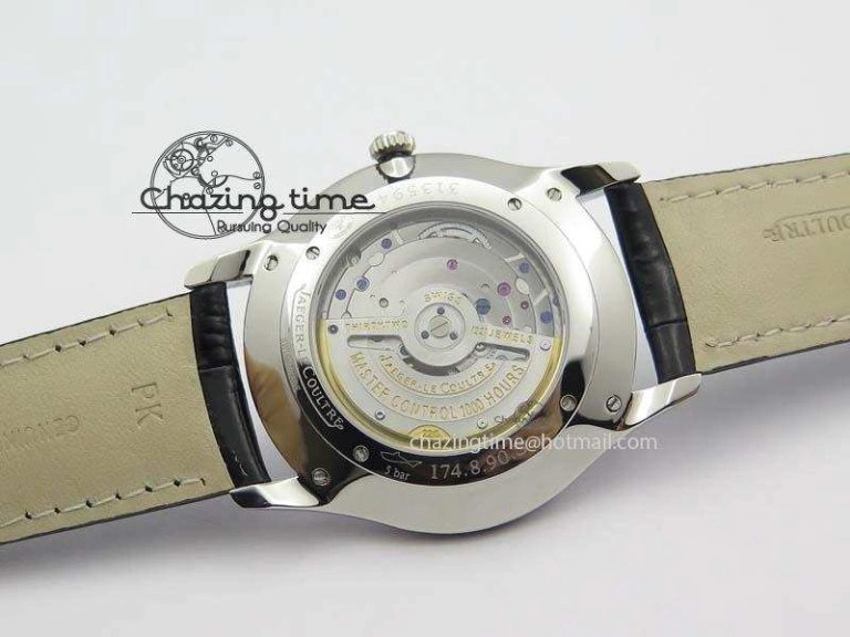 Master Ultra Thin Small Second SS ZF 1:1 Best Edition Black Dial On Black Leather Strap ZeroBulk 7502