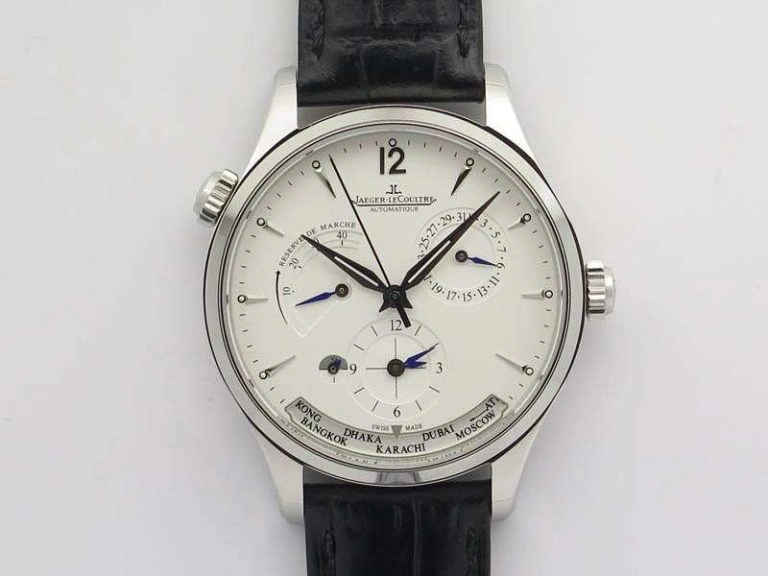 Master Ultra Thin Small Second SS ZF 1:1 Best Edition Black Dial On Black Leather Strap ZeroBulk 7502