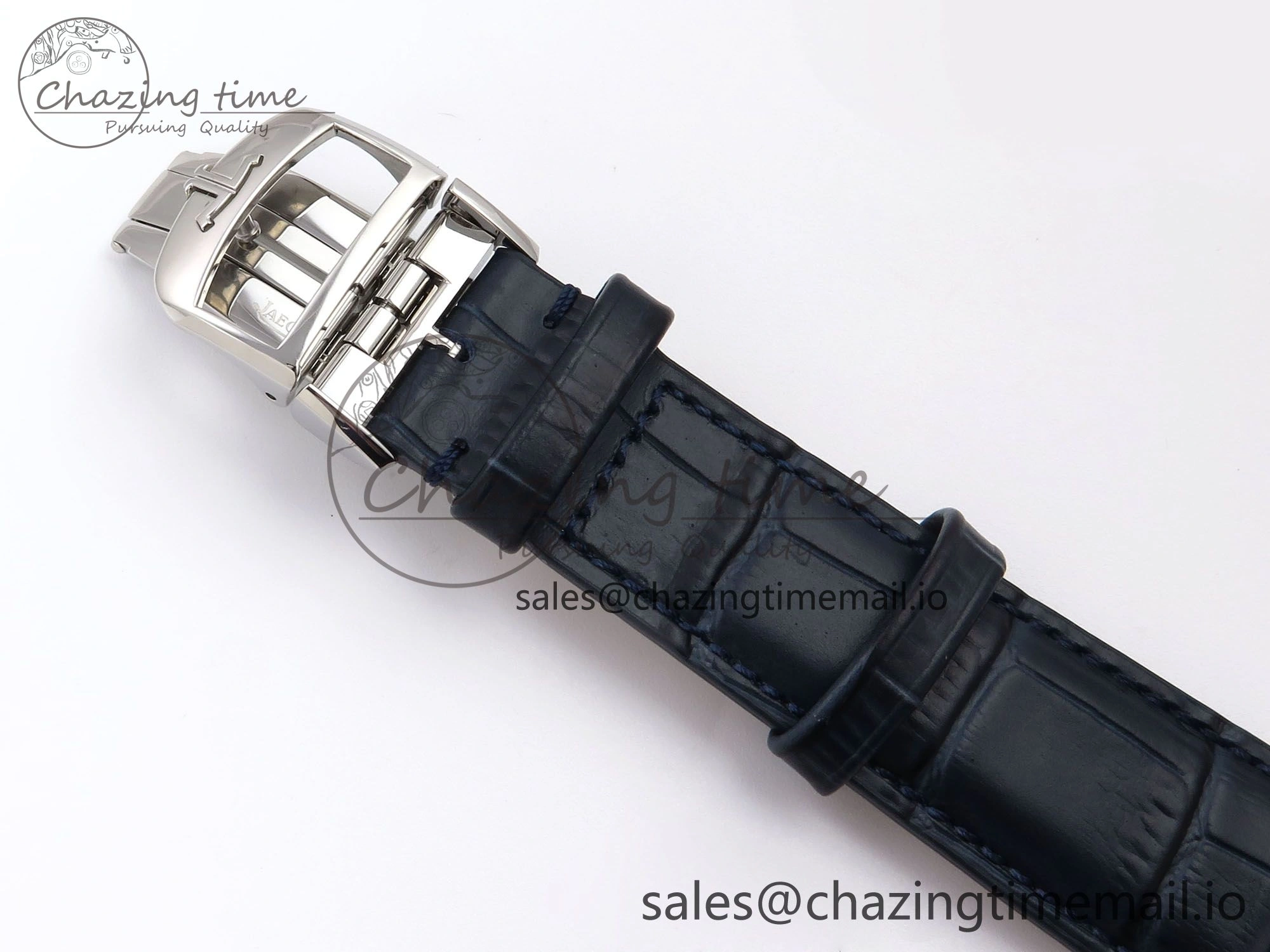 Master Ultra Thin Tourbillon SS APSF Best Edition Blue Dial on Blue Leather Strap HighQuality 7405