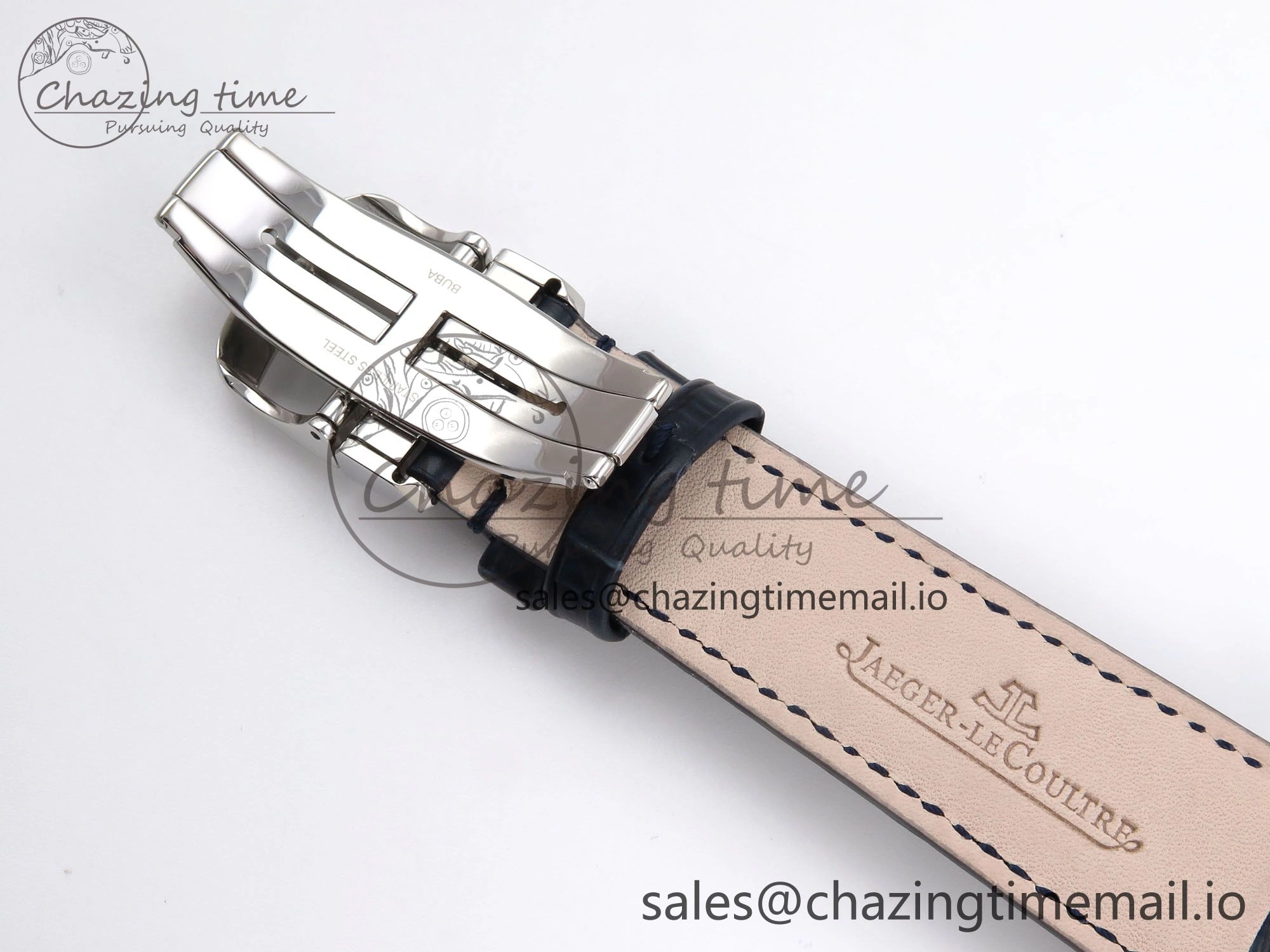 Master Ultra Thin Tourbillon SS APSF Best Edition Blue Dial on Blue Leather Strap HighQuality 7405