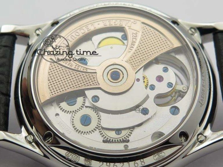 Master Ultra Thin Tourbillon SS Black Dial On Black Leather Strap Supportive 7505