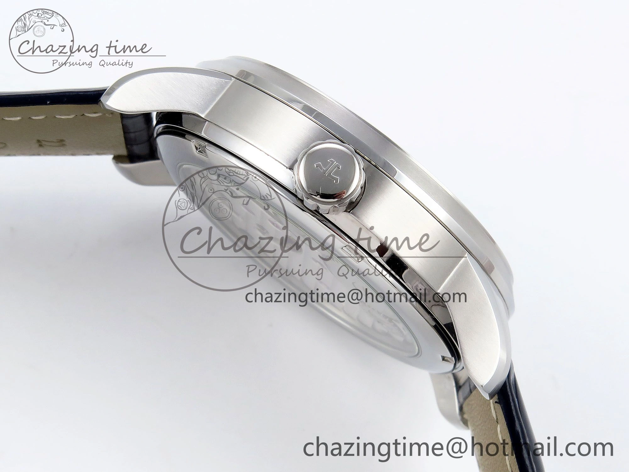WrinkleFree Master Ultra Thin Tourbillon SS RMS Best Edition Blue Solar System Dial on Blue Leather Strap 7408