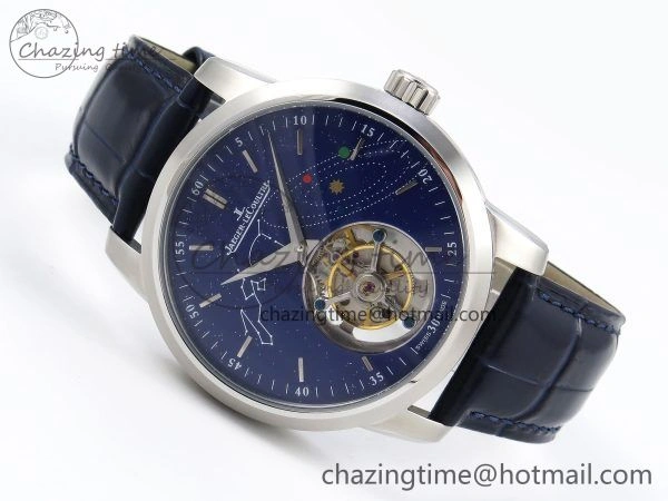 WrinkleFree Master Ultra Thin Tourbillon SS RMS Best Edition Blue Solar System Dial on Blue Leather Strap 7408