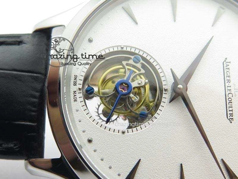 Youthful Master Ultra Thin Tourbillon SS White Dial On Black Leather Strap 7506