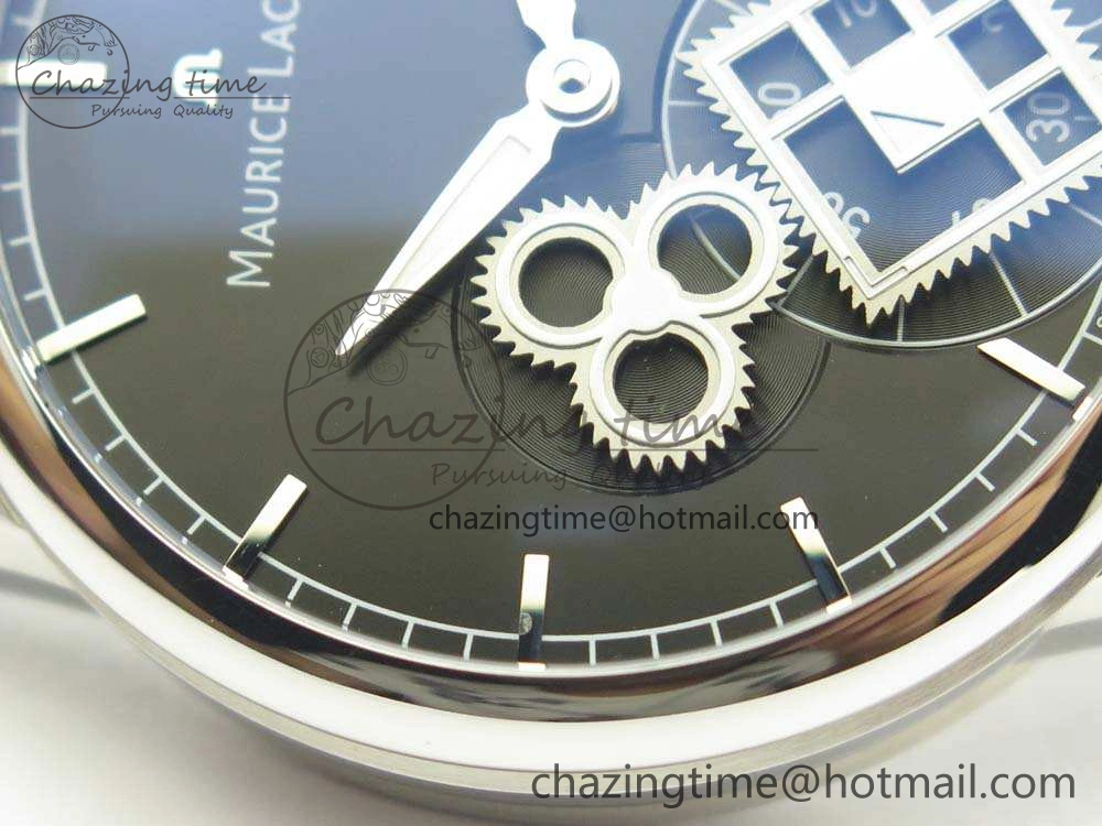 SmoothTexture Masterpiece Square Wheel SS AMF 1:1 Best Edition Black Dial On Black Leather Strap A 7594