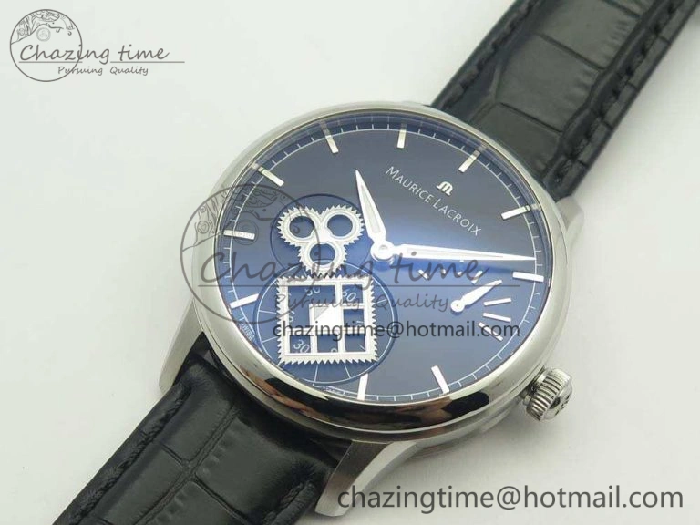 SmoothTexture Masterpiece Square Wheel SS AMF 1:1 Best Edition Black Dial On Black Leather Strap A 7594