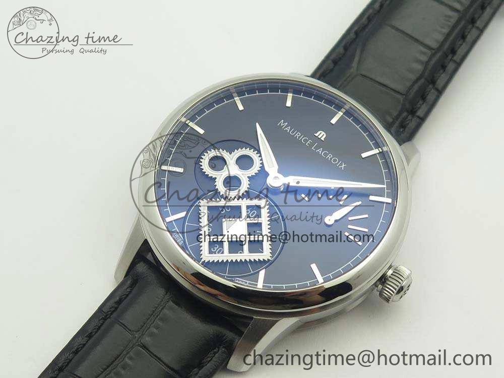 SmoothTexture Masterpiece Square Wheel SS AMF 1:1 Best Edition Black Dial On Black Leather Strap A 7594
