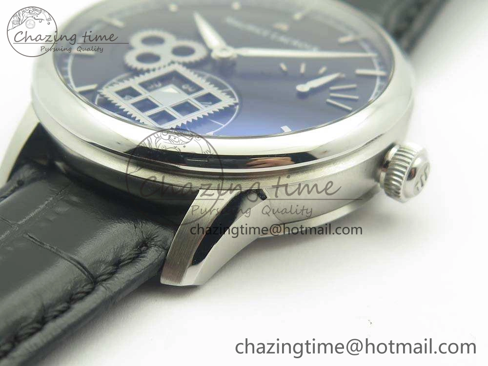 SmoothTexture Masterpiece Square Wheel SS AMF 1:1 Best Edition Black Dial On Black Leather Strap A 7594