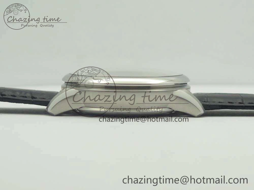 SmoothTexture Masterpiece Square Wheel SS AMF 1:1 Best Edition Black Dial On Black Leather Strap A 7594