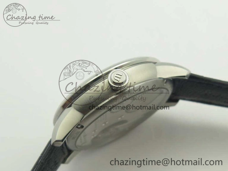 Masterpiece Square Wheel SS AMF 1:1 Best Edition Silver Dial On Black Leather Strap A GoAnywhere 7596