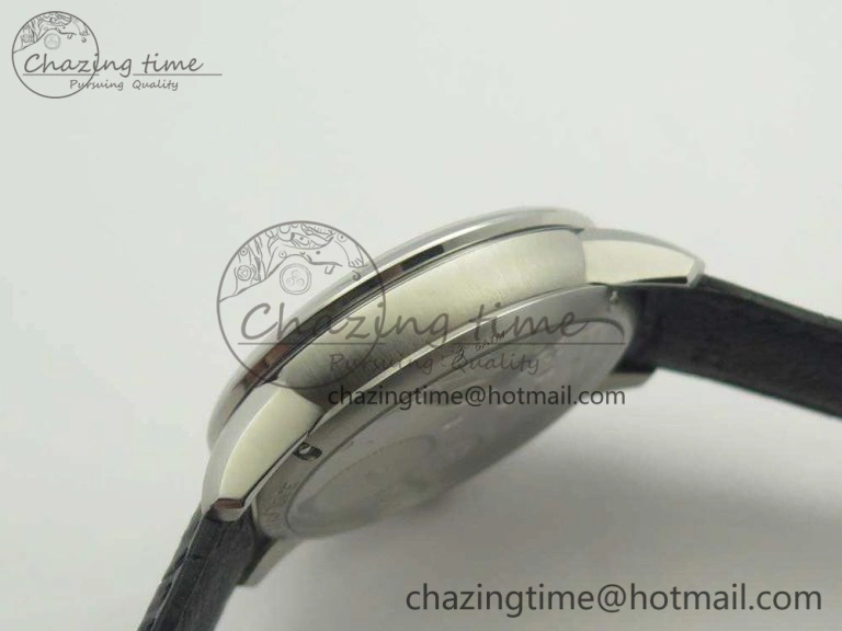 Masterpiece Square Wheel SS AMF 1:1 Best Edition Silver Dial On Black Leather Strap A GoAnywhere 7596