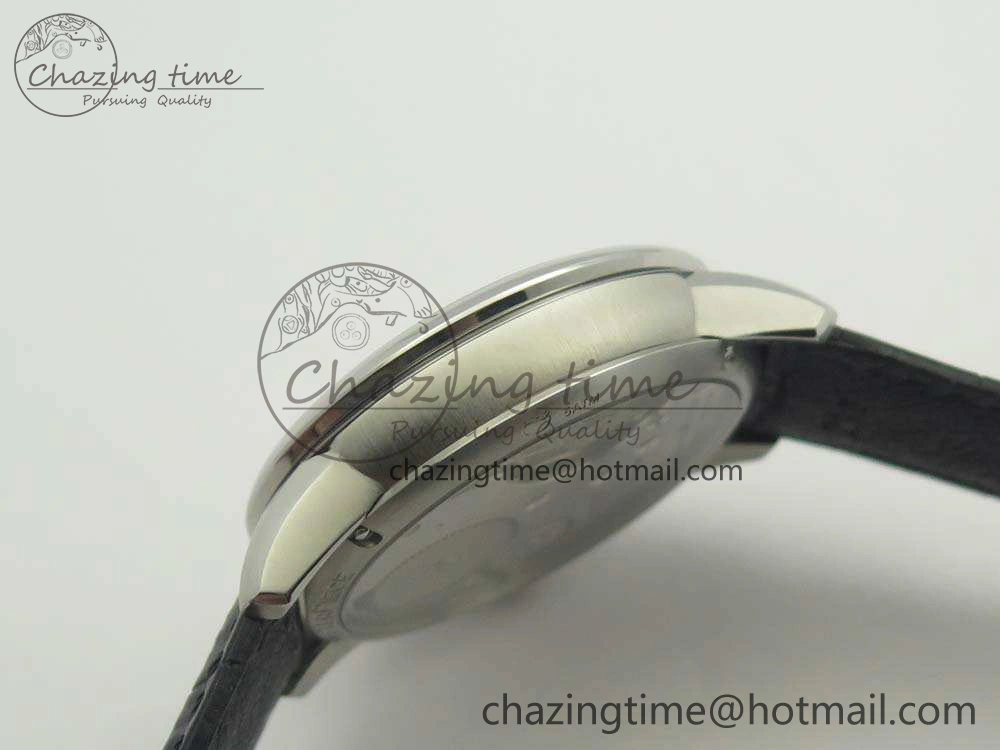 Masterpiece Square Wheel SS AMF 1:1 Best Edition Silver Dial On Black Leather Strap A GoAnywhere 7596