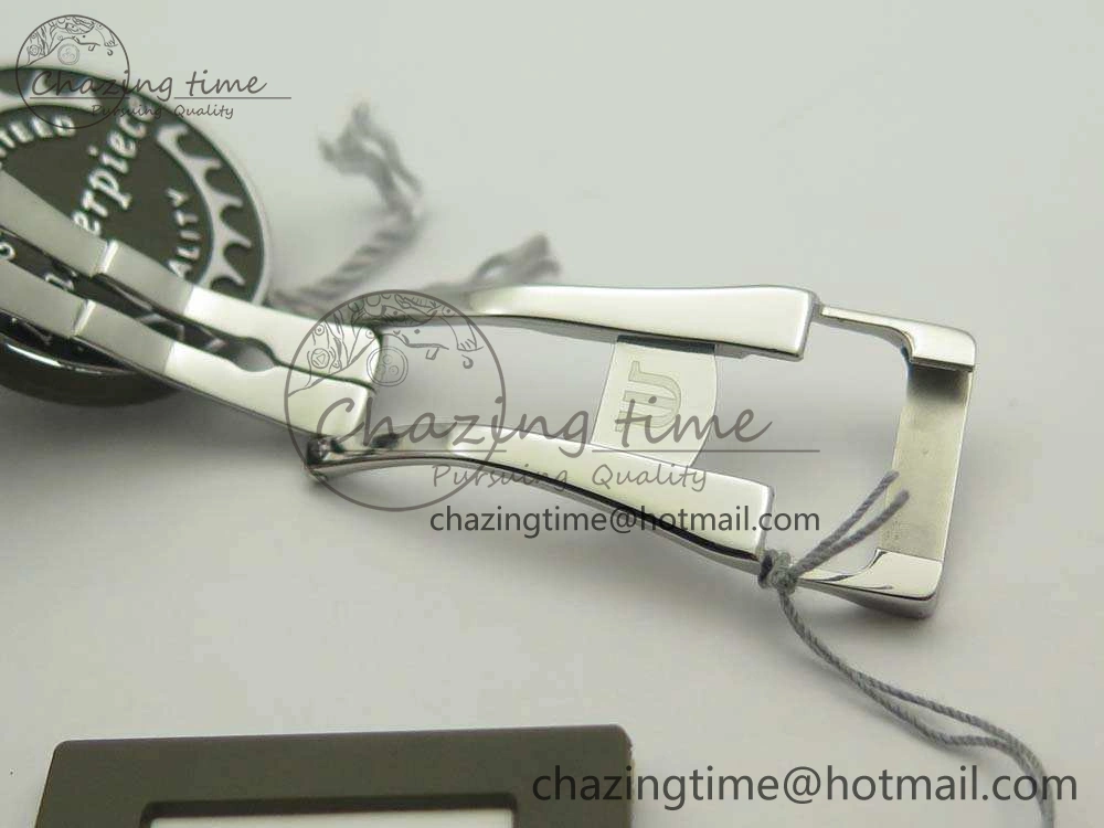Masterpiece Square Wheel SS AMF 1:1 Best Edition Silver Dial On Black Leather Strap A GoAnywhere 7596