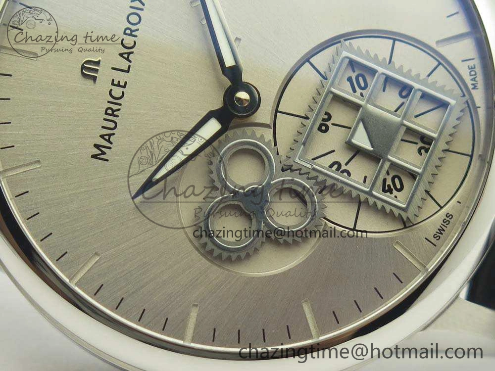 Masterpiece Square Wheel SS AMF 1:1 Best Edition Silver Dial On Black Leather Strap A GoAnywhere 7596