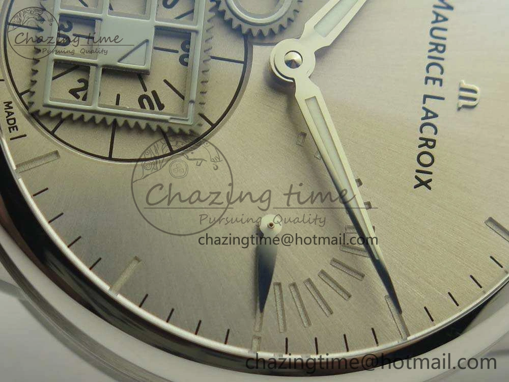 Masterpiece Square Wheel SS AMF 1:1 Best Edition Silver Dial On Black Leather Strap A GoAnywhere 7596