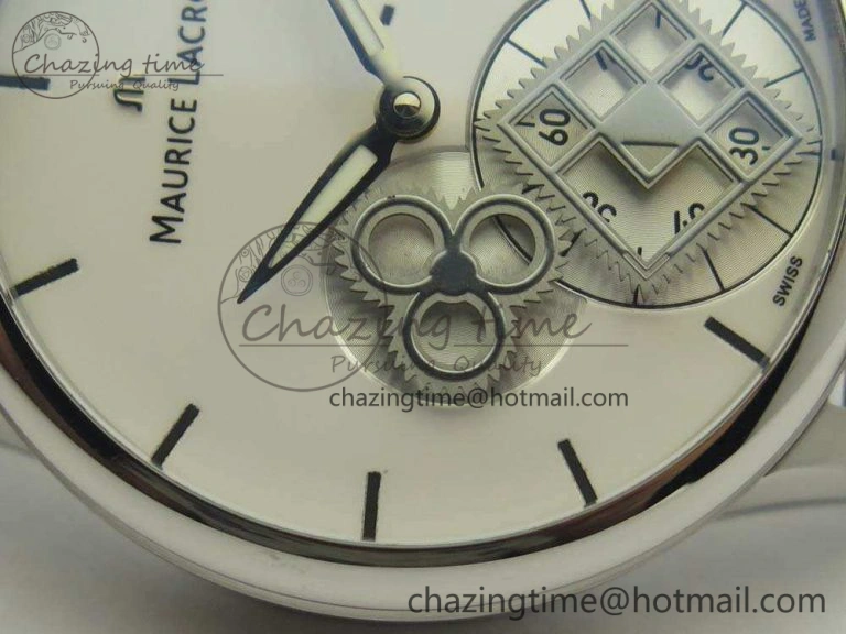Masterpiece Square Wheel SS AMF 1:1 Best Edition White Dial On Black Leather Strap A TechFriendly 7595