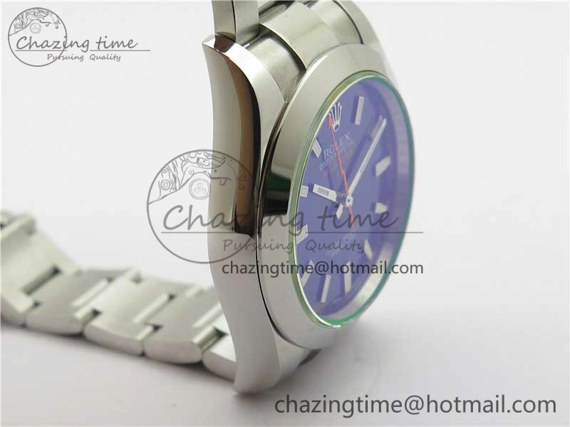 Milgauss 116400 GV 904L Steel ARF 1:1 Best Edition Blue Dial on Bracelet SH Compact 2882