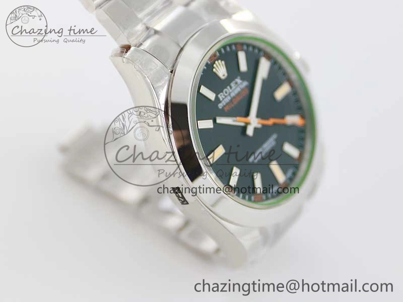 Milgauss 116400 GV 904L TWF 1:1 Best Edition Black Dial on SS Bracelet SH Versatile 2442