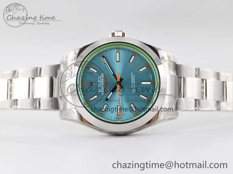 Soft Milgauss 116400 GV 904L TWF 1:1 Best Edition ICE Blue Dial on SS Bracelet SH 2444
