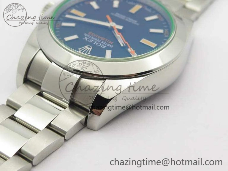 Milgauss 116400 GV ARF 1:1 Best Edition Green Sapphire Black Dial On SS Bracelet A MultiPurpose 3561