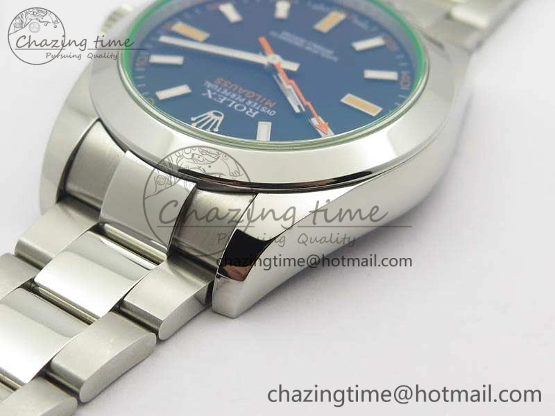 Milgauss 116400 GV ARF 1:1 Best Edition Green Sapphire Black Dial On SS Bracelet A MultiPurpose 3561