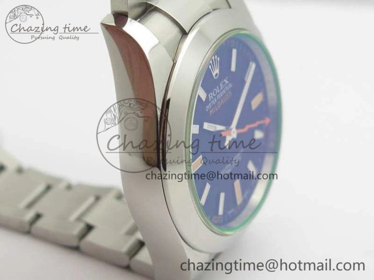 Milgauss 116400 GV ARF 1:1 Best Edition Green Sapphire Black Dial On SS Bracelet A MultiPurpose 3561