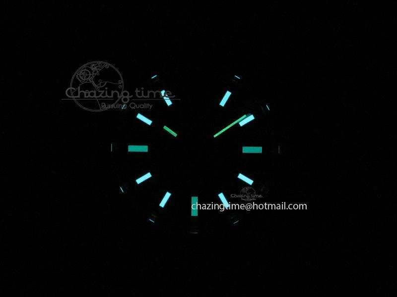 Milgauss 116400 GV JF 1:1 Green Sapphire Black Dial On SS Bracelet A2824 V EasyCare 3960