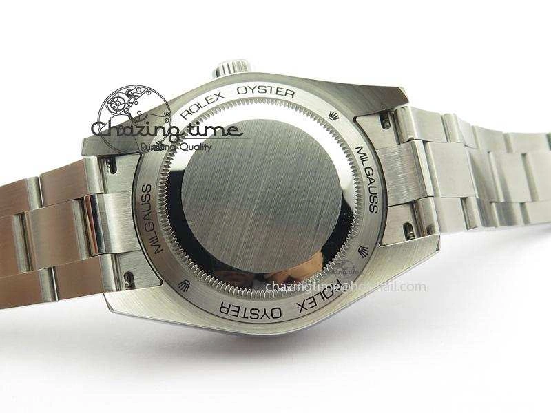 Casual Milgauss 116400 GV JF 1:1 Green Sapphire Blue Dial On SS Bracelet A2824 V 3950