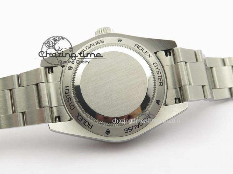Vibrant Milgauss 116400 GV JF 1:1 Green Sapphire Blue Dial On SS Bracelet SA 3959
