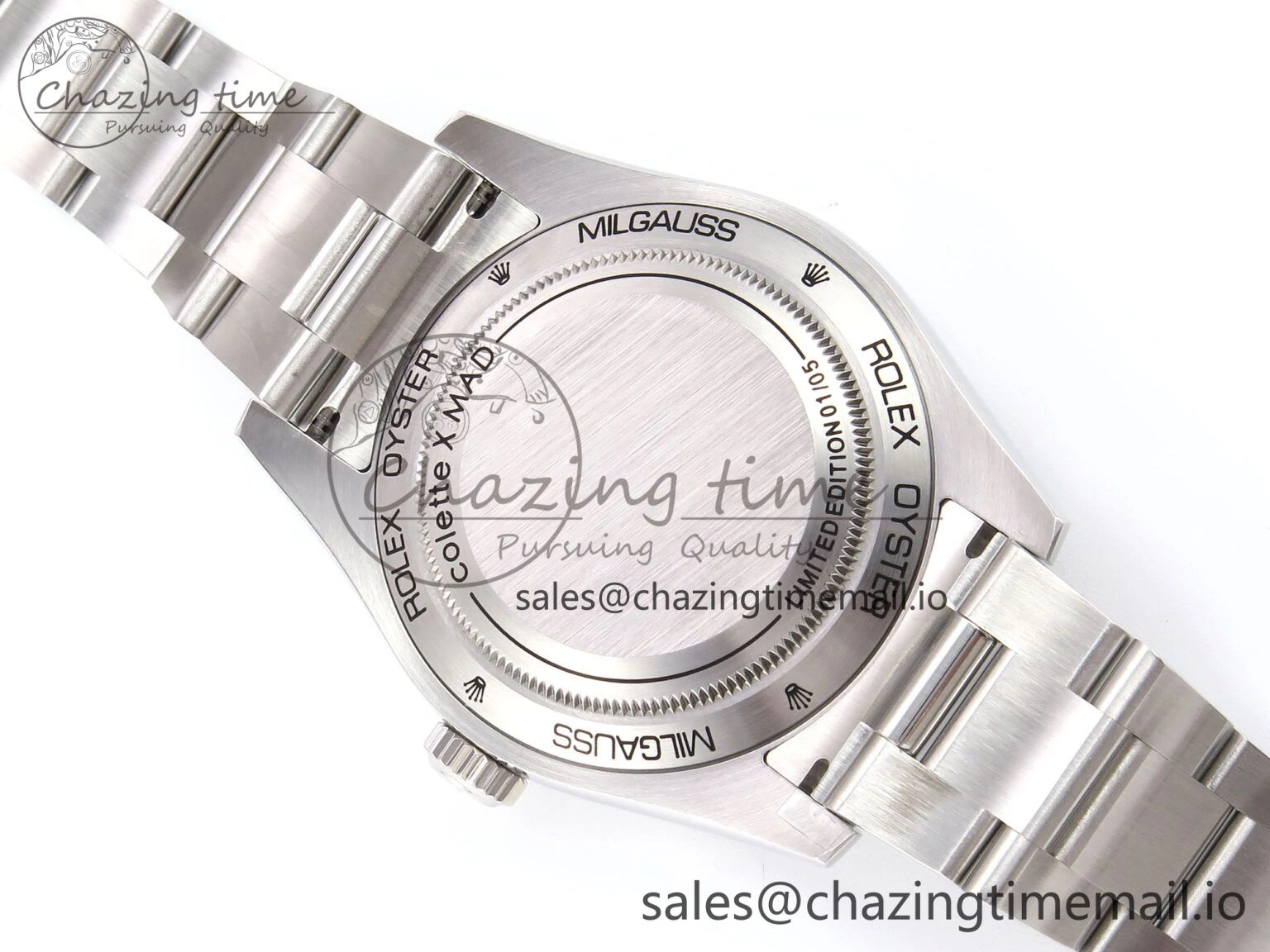 Milgauss Who Cares JDF 1:1 Best Edition 904L Steel on SS Bracelet VR Trendy 1069