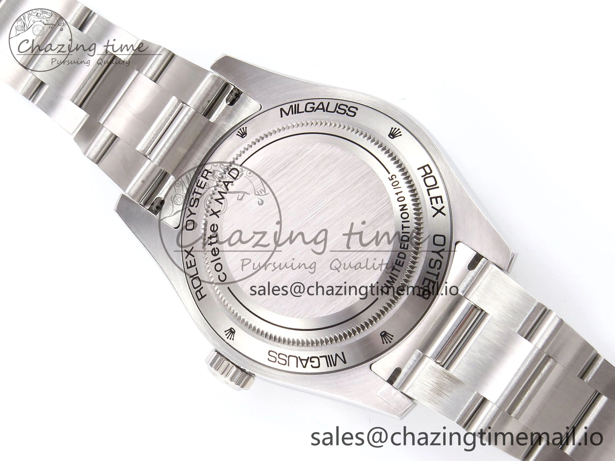 Milgauss Who Cares JDF 1:1 Best Edition 904L Steel on SS Bracelet VR Trendy 1069