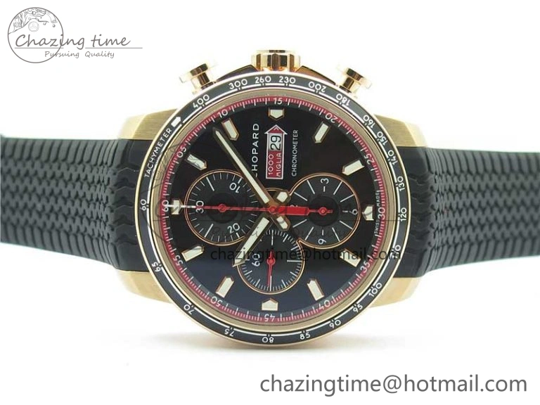 Mille Miglia 168571 RG V7F 1:1 Best Edition Black Dial On Black Rubber Strap A7750 to Cal. Unique 6385