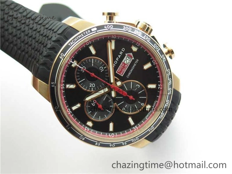 Mille Miglia 168571 RG V7F 1:1 Best Edition Black Dial On Black Rubber Strap A7750 to Cal. Unique 6385