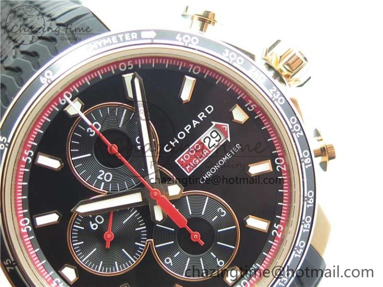 Mille Miglia 168571 RG V7F 1:1 Best Edition Black Dial On Black Rubber Strap A7750 to Cal. Unique 6385