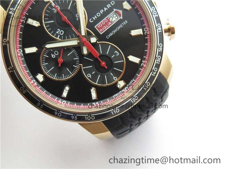 Mille Miglia 168571 RG V7F 1:1 Best Edition Black Dial On Black Rubber Strap A7750 to Cal. Unique 6385