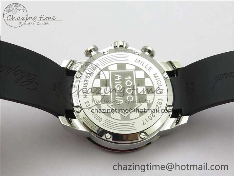 Mille Miglia 168571 SS V7F 1:1 Best Edition Black Dial On Black Rubber Strap A7750 to Cal. Trendsetting 6390