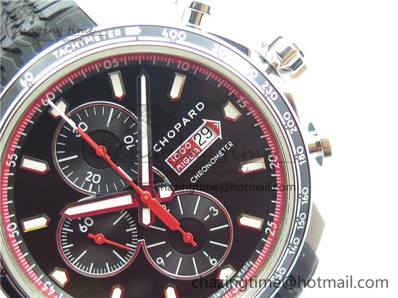 Mille Miglia 168571 SS V7F 1:1 Best Edition Black Dial On Black Rubber Strap A7750 to Cal. Trendsetting 6390