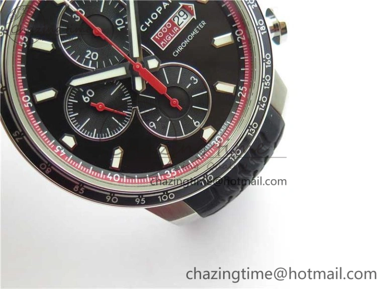 Mille Miglia 168571 SS V7F 1:1 Best Edition Black Dial On Black Rubber Strap A7750 to Cal. Trendsetting 6390