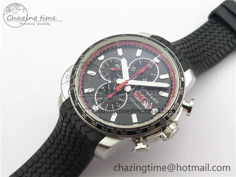 Mille Miglia 168571 SS V7F 1:1 Best Edition Black Dial On Black Rubber Strap A7750 to Cal. Trendsetting 6390