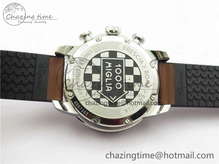 Mille Miglia 168571 SS V7F 1:1 Best Edition Gray Dial On Brown Rubber Strap A7750 to Cal. HighQuality 6391