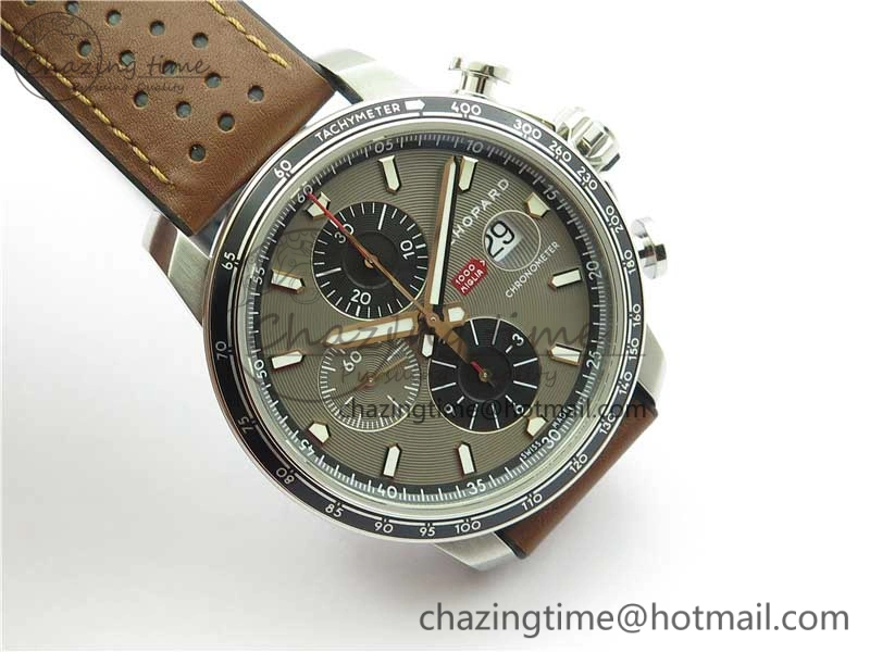 Mille Miglia 168571 SS V7F 1:1 Best Edition Gray Dial On Brown Rubber Strap A7750 to Cal. HighQuality 6391