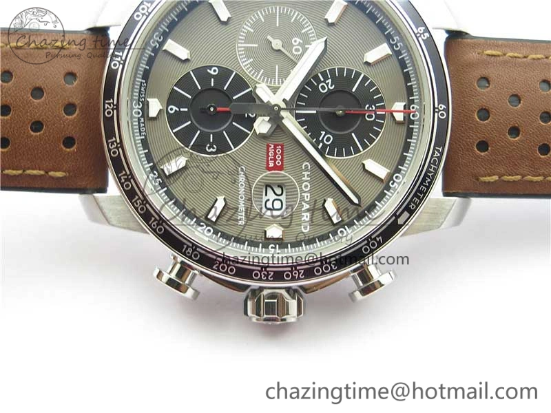 Mille Miglia 168571 SS V7F 1:1 Best Edition Gray Dial On Brown Rubber Strap A7750 to Cal. HighQuality 6391